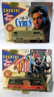 Vintage 1992 Diecast Road Champs Country Tour Buses: Billy Ray Cyrus & Diamond Rio (Never Removed from Packaging)