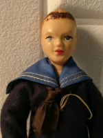Vintage Happy Dolls British Sailor Jack Figure - 6.5"