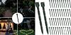 New 50pcs Yard Light Stakes, 8in Plastic C7 C9 Outdoor Stakes for Outside Garden Lawn Patio Path Walkway Holiday Light Displays
