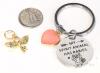 New "My Spirit Animal Has Rabies" Raccoon Keychain, Small Flying Key Charm & Adjustable Kumihimo-Style Woven Bracelet (O/S) - 3