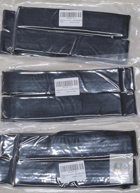 Black Lasso Lifting Straps Pair, 21" Heavy-Duty Cotton, Deadlifting Weightlifting,