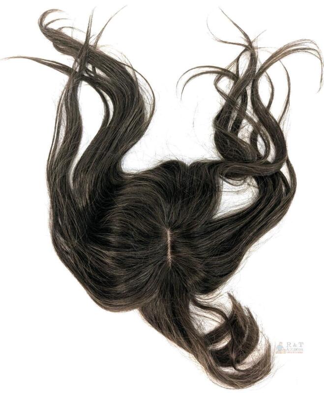 As-New 14" Long 100% Human Hair Topper Color #2