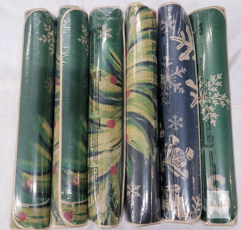 Six (6) Floor decorative Mats , 17"&times;29"
