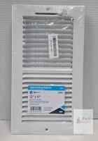 EZ-Flo 61612 Wall/Ceiling Register 12" x 6" White Steel Fits 12"x6" Duct Includes Screws