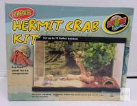 NEW Zoo Med Hermit Crab Starter Kit for Up to 10 Gallon Tank, Complete with Sand, Soil, Thermometer