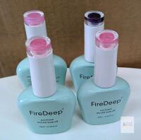 FireDeep Gel Nail Polish Set - 4 Colors, 16ml Bottles, UV/LED Soak-off, HEMA-Free, Long-Lasting