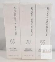 3-Pack Teething Relief Roller, 10ml Each, Pain Relief Oil with Paracress, Sealed, Baby Soothing