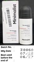 Minimalist Nonapeptide + AHA 06% Underarm Roll-On, 1.35 fl. oz (40ml), Batch 38850, 2025 Mfg