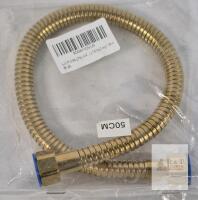 Flexible Brass Plumbing Connector Hose, 1/2" Female Thread, 19.7" (50 cm), SKU X004H1OVU9