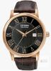 New - Citizen Men's Eco-Drive Brown Leather Strap Watch - Model: BM6759-03E . With Original Box