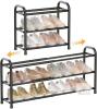 New - Orgahome 3-Tier Metal Shoe Racks Black , Free Standing , Expandable . Some Assembly Required