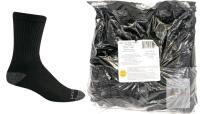 New Size 6-12 Men's FRUIT OF THE LOOM Dual Defense Crew Socks, 12 Pack (Black)