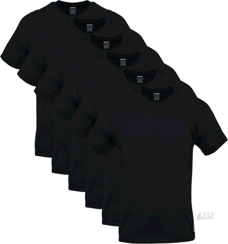 New Size LG (42" - 44") Men's GILDAN 100% Cotton Crew T-Shirts