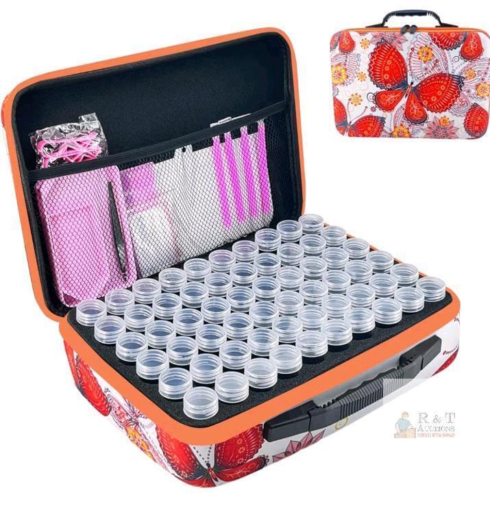New - Diamond Painting Storage Containers, 120 Slots Diamond Painting Accessories and Tools kits Storage Box for Jewelry Beads