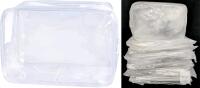12 New Small Clear Zippered Makeup Bags / TSA Approved See-Through Clear Toiletries Bag For Vinyl Crafting / Gifting etc