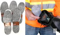 5 New Pairs Size 7M / 8.5W PIONEER Thermal Work Boot Insoles / Radiantex Dual Layer Warm Felt Design for Cold Weather