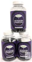 [exp 04/2026] 3 New Phytoral Activated Charcoal 1200mg per Serving, 90 Caps Each, 270 Caps Total