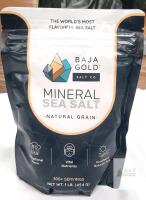 Baja Gold Natural Grain Mineral Sea Salt, 1 lb Bag, Unrefined & Nutrient-Rich