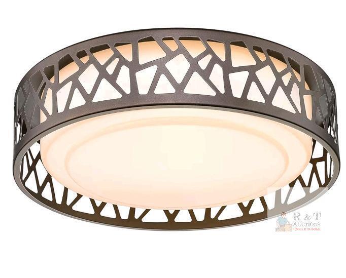 New - Vicnie Flush Mount Ceiling Light, 12" 20W 1400LM Ceiling Light, 3000K/3500K/4000K/5000K/6500K,Oil Rubbed Bronze Finished,LED Dimmable Lighting Fixture