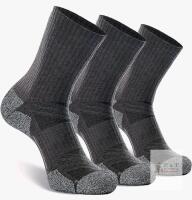 3-Pack New CWVLC Crew Hiking Socks, Men & Women Elite Cushioned Boot Socks . XXL (12-14)