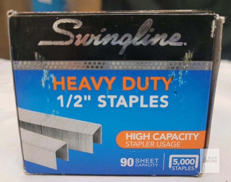 New - Swingline Heavy Duty 1/2" Staples , 5000 Staples