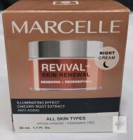 New - Marcelle Revival+ Skin Renewal Anti-Aging Night Cream . 50ml (1.7fl. oz.) Jar