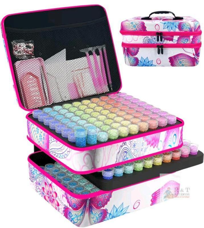 New - Diamond Painting Storage Containers, 240 Slots Diamond Art Accessories and Tools Kits Storage Box for Jewelry Beads . Beads Not Included