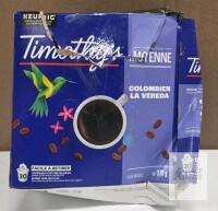 Timothy's Colombian La Vereda Medium Roast Coffee, 30 Keurig K-Cup Pods, 270g, Damaged Box