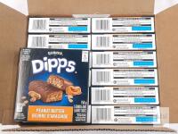 BB MAY 2026 Quaker Dipps Peanut Butter Granola Bars, 5 Bars/Box, 16 Boxes, 156g Each, Lot 0822K51139