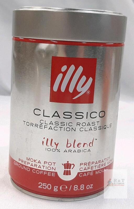 BB 11/27 illy Classico Classic Roast Ground Coffee 8.8oz (250g), 100% Arabica, Moka Pot, Made in Italy
