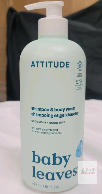New - Attitude Baby Leaves Shampoo & Body Wash , 473ml