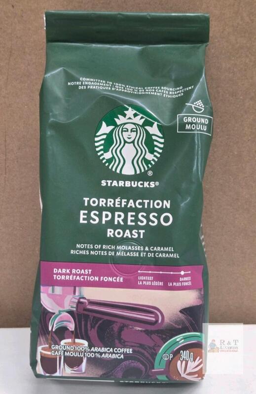 New Starbucks Espresso Roast Arabica Grounded Coffee 340g (BB 2026 AUG 05)