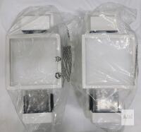 New - 2-Pack Dusk till Dawn Outdoor Lighting , White