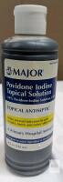 Major Povidone Iodine Topical Solution 10%, 8 fl oz (236 mL), NDC 0904-1100-48, Lot 3A082004