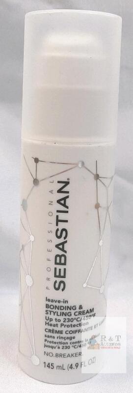 Sebastian NO.BREAKER Leave-in Bonding & Styling Cream, 4.9 fl oz, Heat Protection to 450&deg;F