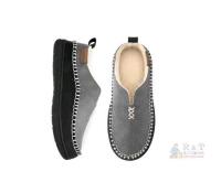 New EverFoams Size 10 Men's Moccasin Slippers Memory Foam Indoor/Outdoor Warm Suede House Shoes with Fuzzy Sherpa Lining