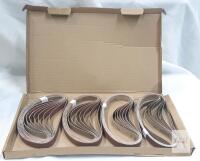 1/2" x 18" 240-Grit Aluminum Oxide Sanding Belts, Lot of ~20, New