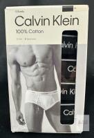 Calvin Klein 5-Pack 100% Cotton Men's Classic Briefs, Medium, Black, Soft & Breathable