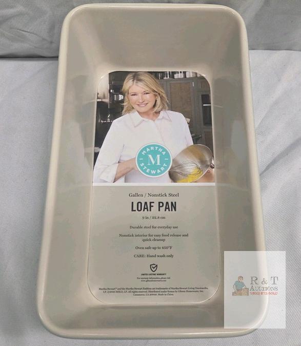Martha Stewart Gallen 9" Nonstick Steel Loaf Pan Teal &ndash; Oven Safe to 450&deg;F, Hand Wash