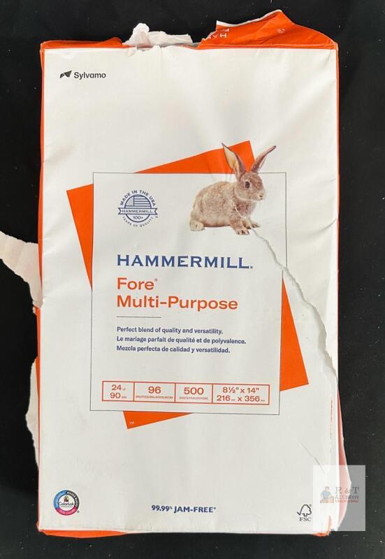 Hammermill Fore Multi-Purpose 8.5" x 14" 24 lb 96 Brightness Copy Paper, 500 Sheets