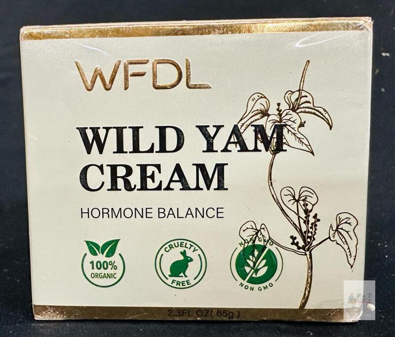 exp 2027 NEW WFDL Wild Yam Cream, 2.3 FL OZ (65g), 100% Organic, Hormone Balance Support