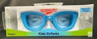 Speedo Sunny G Kids Swimming Goggles, Blue Frame, Anti-Fog UV Protection, Ages 3&ndash;6