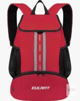 EULANT Hydration Backpack, Red/Black, Reflective Stripe, 2L Bladder Compatible