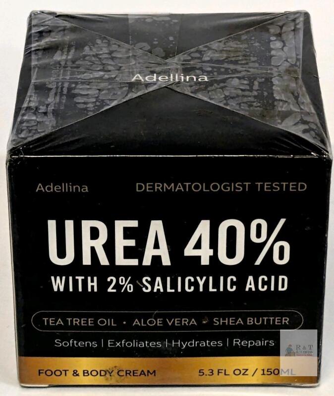 NEW Adellina Urea 40% Foot & Body Cream, 2% Salicylic Acid, 150ml, New, Sealed, Serial #X004SH01D3