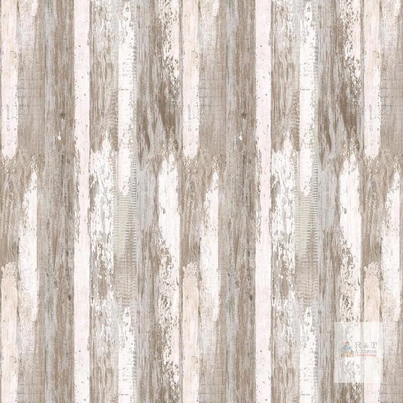 New Vintage Wood Peel and Stick Wallpaper Gray White Self Adhesive Wallpaper Waterproof and Oil-Proof Paper Home Decoration 17.3" &times; 236"