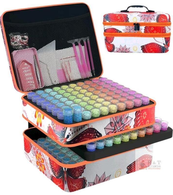New - Diamond Painting Storage Containers, 240 Slots Diamond Art Accessories and Tools Kits Storage Box for Jewelry Beads . Beads Not Included