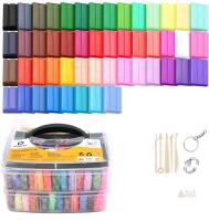 New - Artecho Polymer Clay, 50 Colors Modeling Clay Kit with Sculping Tools