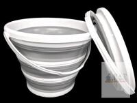 New 2-Pack Moodyin Collapsible Buckets With Handles, 12" Diameter