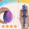 [Random Colours ] 4pc Mydethun 3D Printed Articulated Dragons in Eggs, Eggs 3" Tall - 2