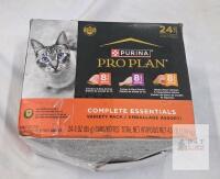 BB NOV 27 Purina Pro Plan Complete Essentials Adult Cat Food Variety Pack, 24 Cans, 3 Flavors, 3oz Each